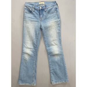 Madewell Mid-Rise Kick Out 5-Pocket Stretch Denim Jeans. Light Wash, Women's 24P
